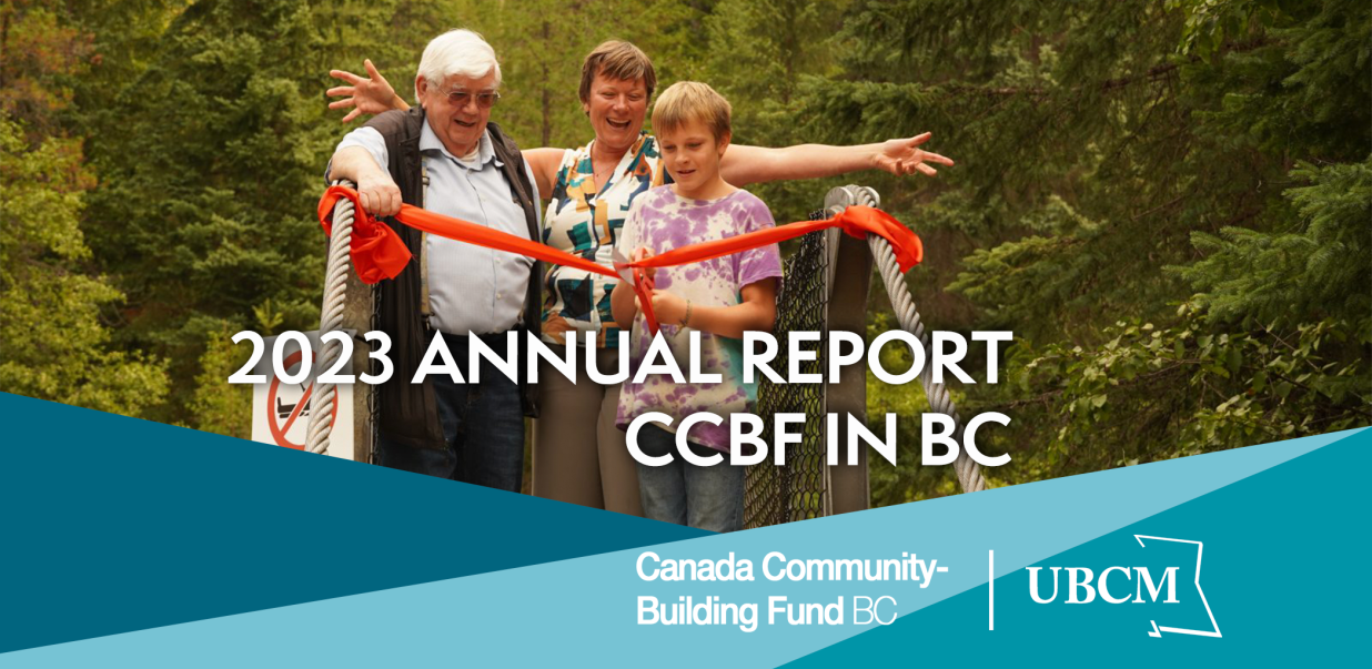 CCBF in BC Cover image, three people cutting a ribbon